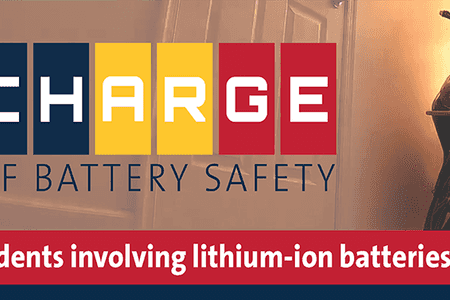 Take C.H.A.R.G.E. of Battery Safety Infographic