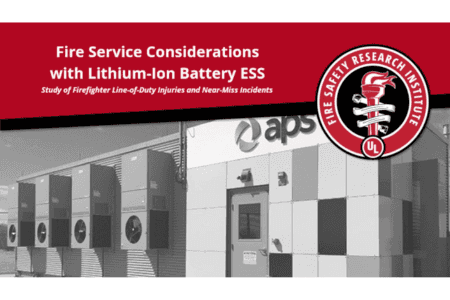 Fire Service Considerations with Lithium-Ion Battery ESS