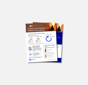 Take C.H.A.R.G.E. of Battery Safety Infographic